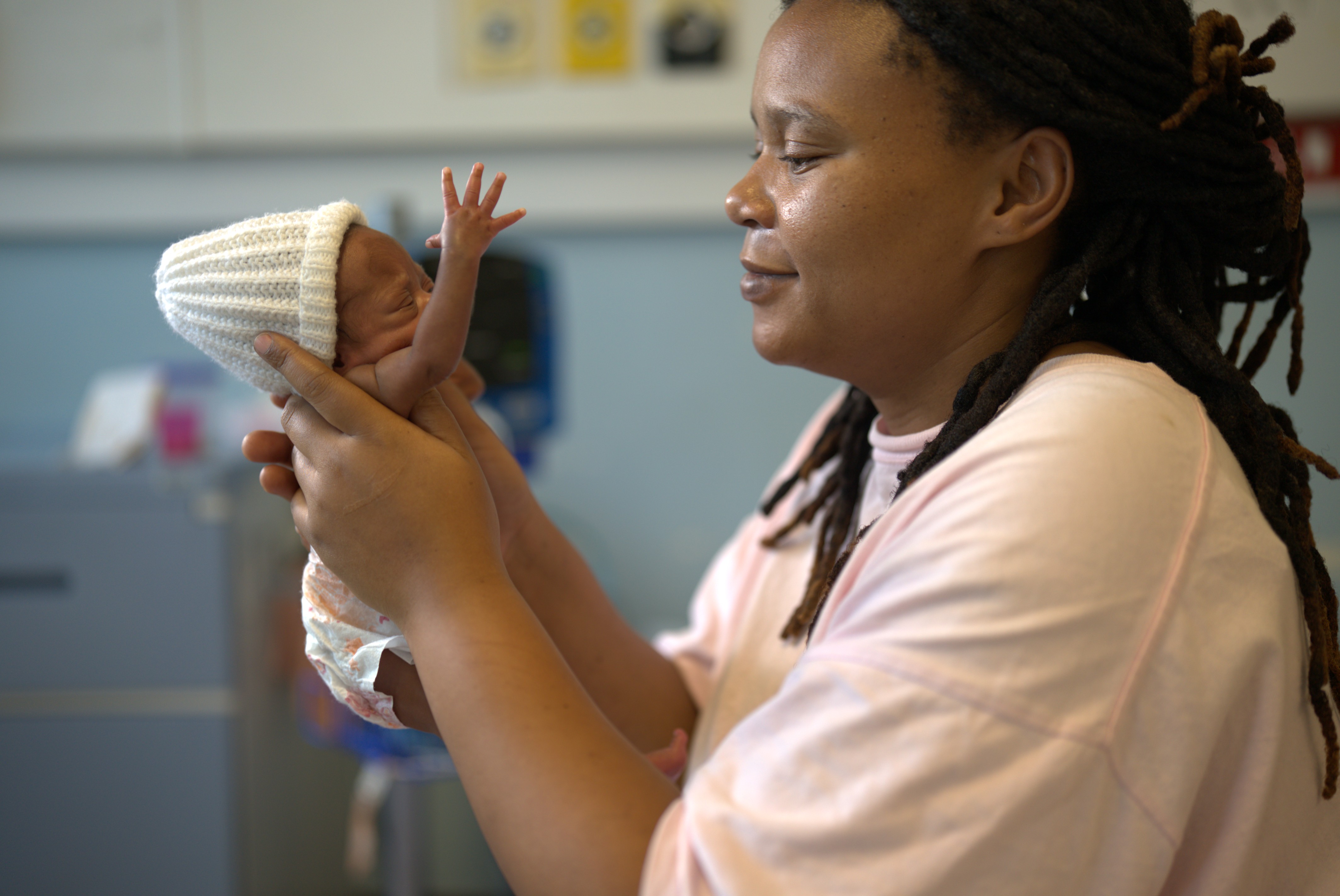 Nurses caring for a newborn at Tygerberg